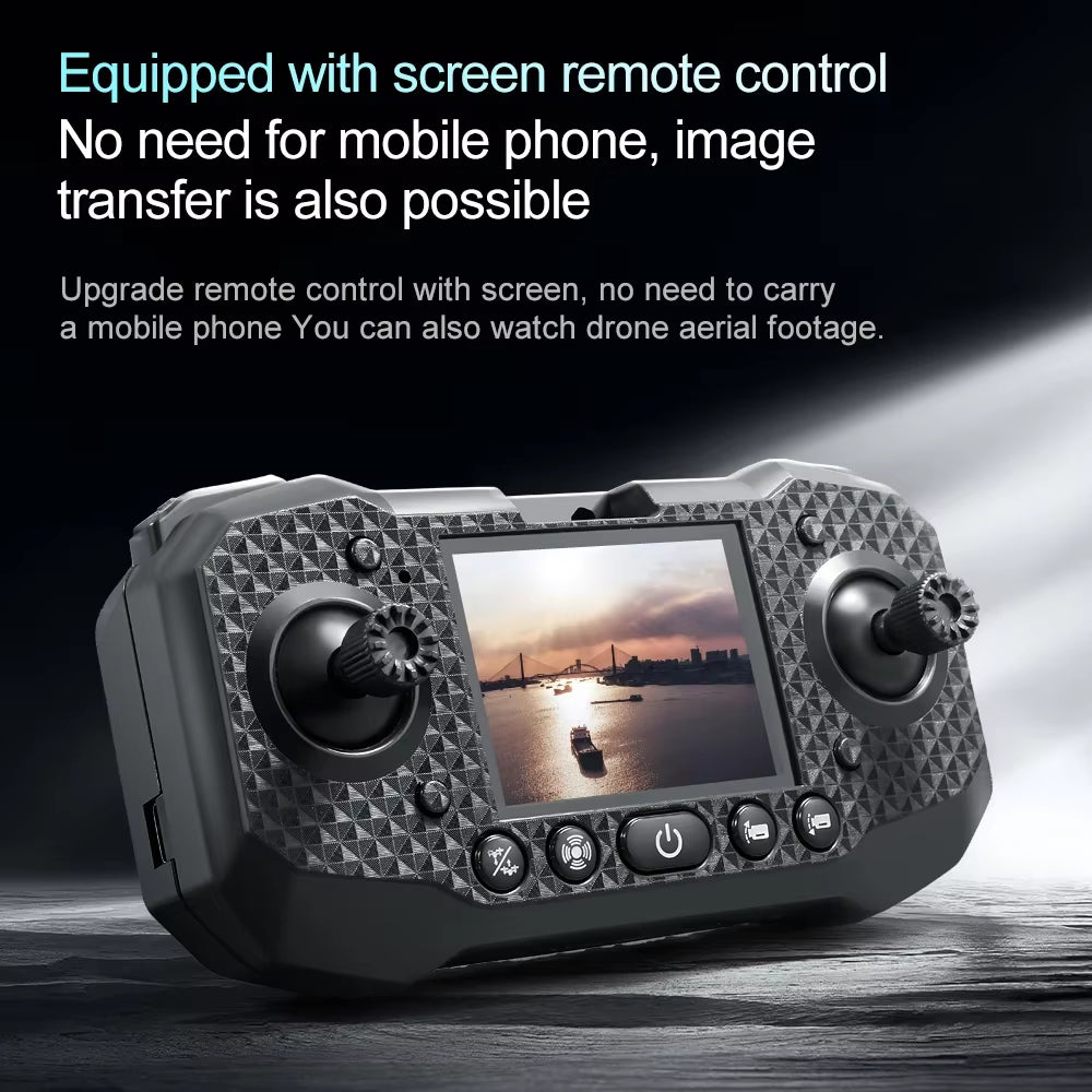 M6 Drone 8K Professional HD Camera Drones 5G WIFI FPV Video 4K UAV with Screen Remote Control RC Quadcopter Dron